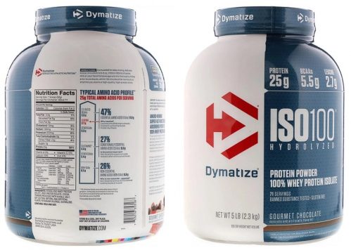 אבקת חלבון ISO-100 של מותג Dymatize