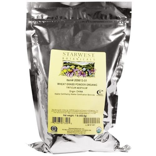 אבקת עשב חיטה אורגנית של מותג Starwest Botanicals