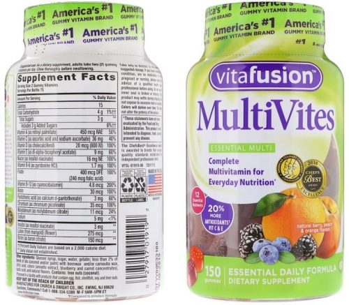 סוכריות גומי עם ויטמינים של מותג Vitafusion