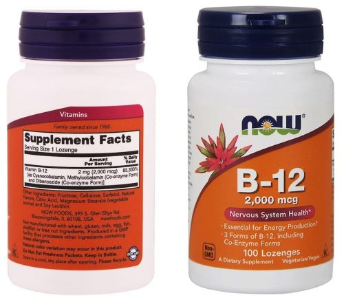 תוסף ויטמין B-12 של Now Foods