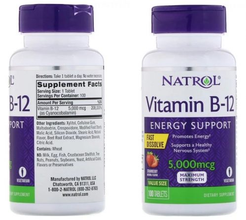 תוסף ויטמין B12 של Natrol