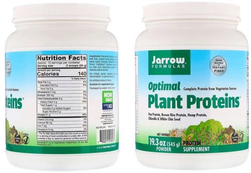 אבקת תשלובת חלבון צמחי של Jarrow Formulas