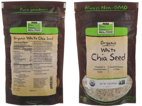 זרעי צ’יה לבנים של NOW Foods