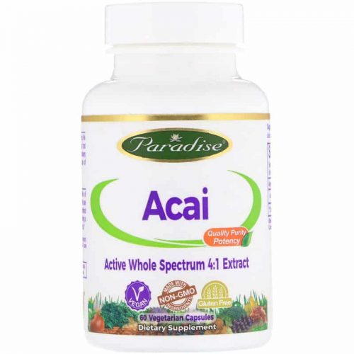 Paradise Herbs Acai Vegetarian Capsules