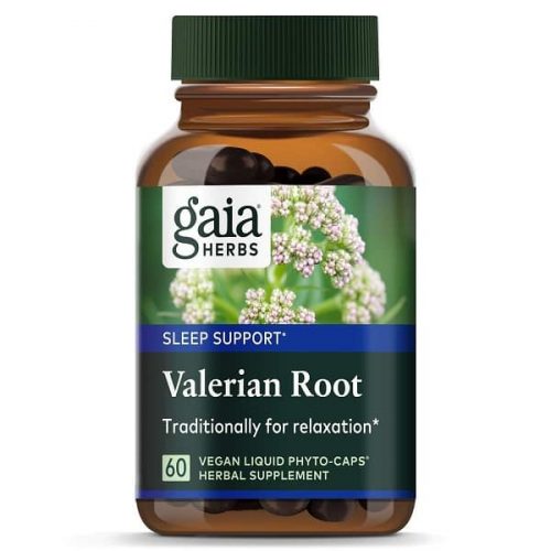 כמוסות ולריאן של חברת Gaia Herbs